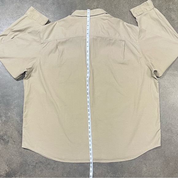 Carhartt Canvas Long Sleeve Button Down Relaxed Fit Work Shirt - Picture 7 of 9